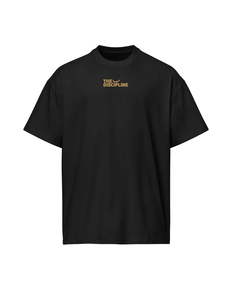 T-shirt « Columna », coton peigné, brodé du logo or, vue de face